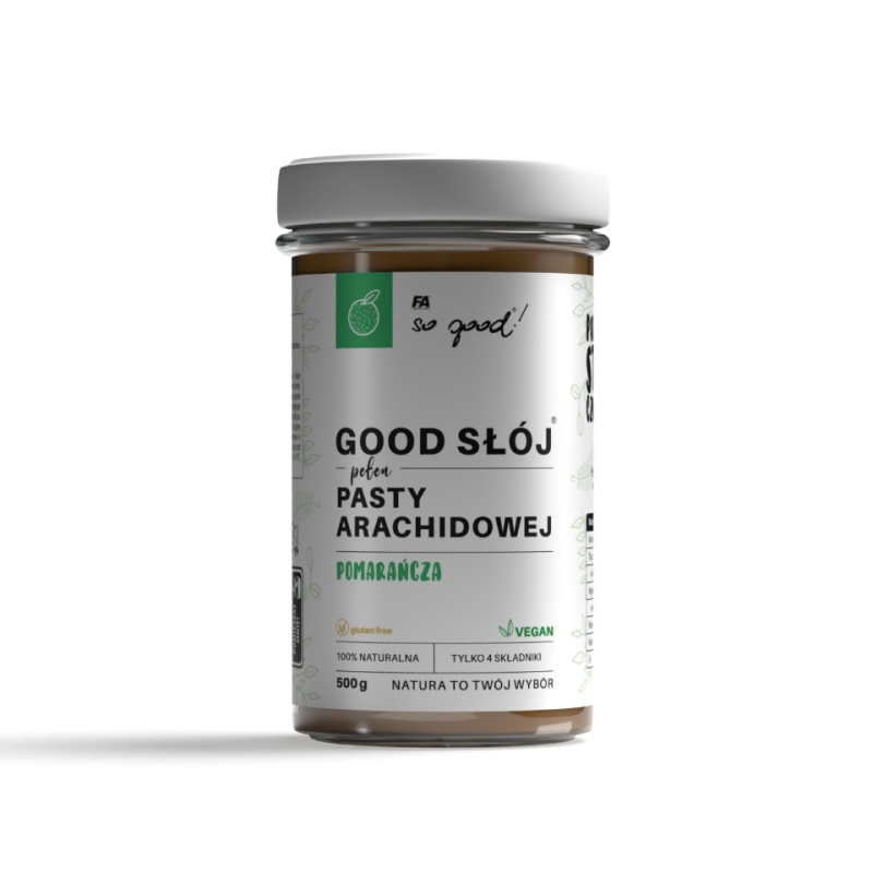 So good! GOOD JAR® full of peanut paste ORANGE 500 g