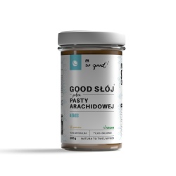 So good! GOOD Jar full of peanut paste with coffee and vanilla 500 g