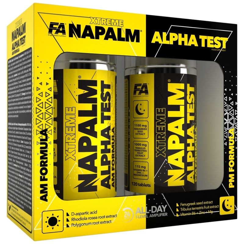 NAPALM® Alpha Test (AM PM Formula) 240 tabs (2x120 tabs)