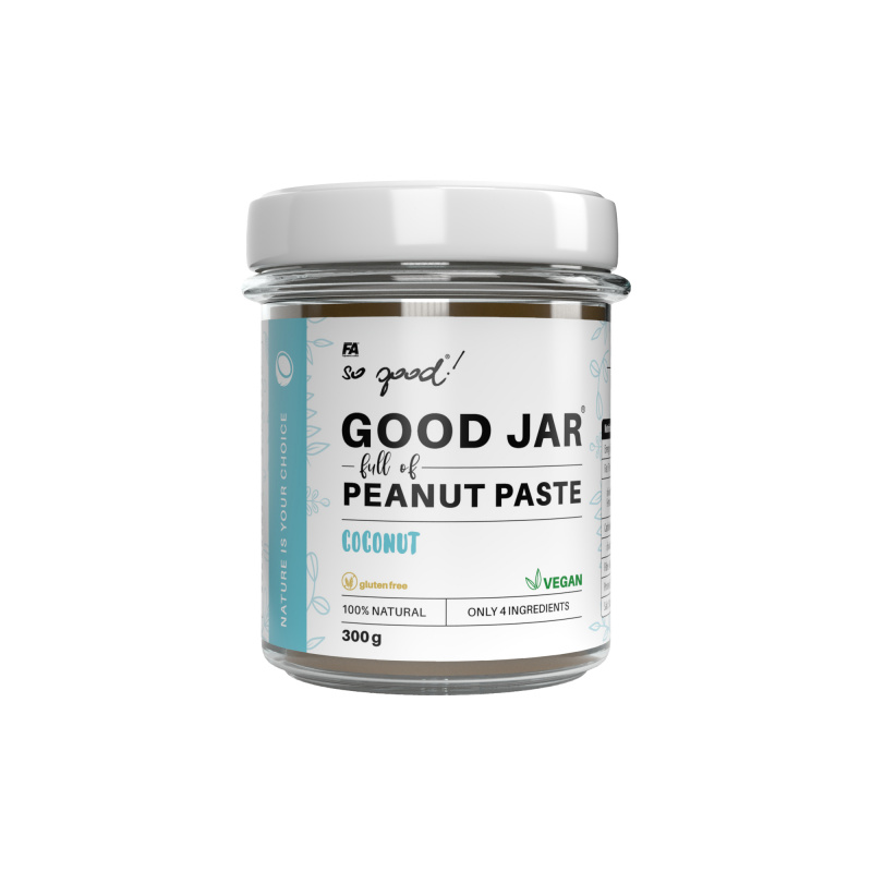 So good! GOOD JAR® full of coconut peanut paste 300 g