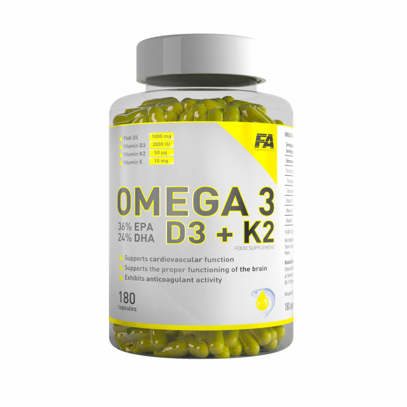 FA OMEGA 3 D3 + K2 180 capsules