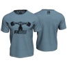 MUSCLE NATION T-shirt Double Neck Blue
