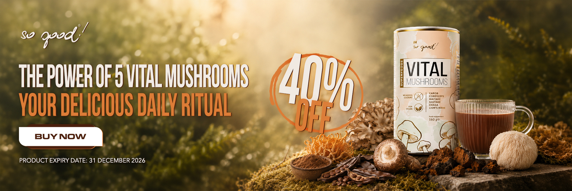 Vital Mushrooms - 40%